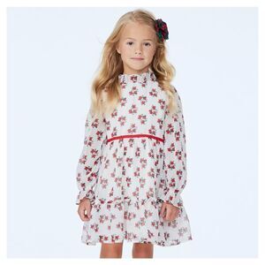 Janie and Jack Dress Cream and Sugar Rose Holiday Frills Christmas Size 10 Girls